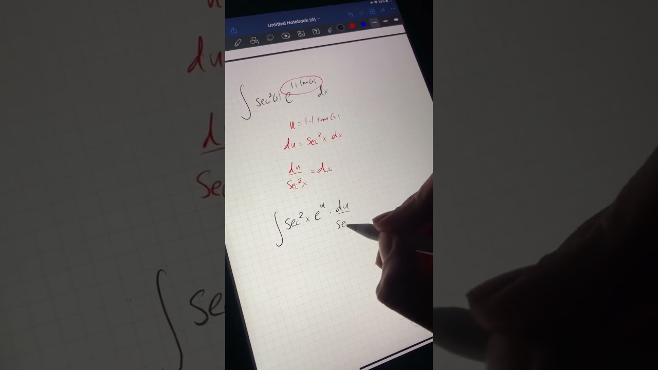 Let’s Solve This Integral (request) #mathchallenge #calculus #mathtricks #usubstitution