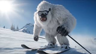 Yeti Doing Ski Here Is A Yeti Doing Skithis Is Demonstration Of Ai Videohttpsai-Video.com