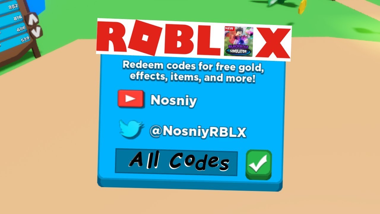 Roblox New All Working Codes For New Black Hole Simulator By - razorfishgaming use code razorfish on twitter 30 32k robux