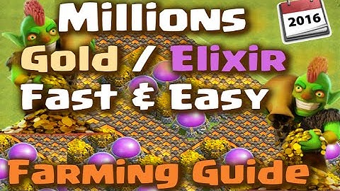 Clash of Clans - Farming Strategy for Fast and Easy Gold and Elixir (Episode 1)