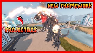 Roblox Kaiju Universe - MECHAGODZILLA 2021'S MISSILE ATTACK IN THE NEW FRAMEWORK UPDATE!