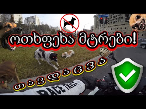 🐕 ძაღლებისგან თავდაცვა  | Anti Barking Dog Repeller  | მოტოციკლეტი და ძაღლი