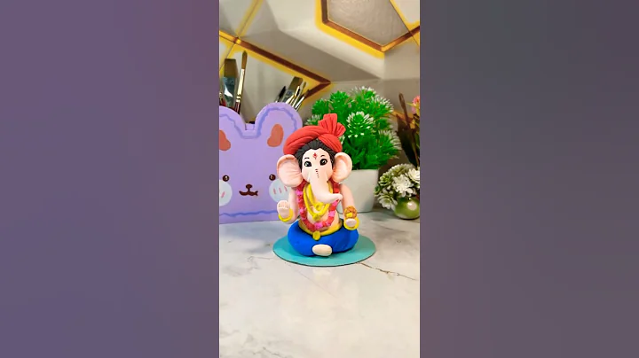 Ganesh Clay Art ❤️ | Eco Freindly Ganesh Ji #shorts #shortsfeed #ganeshchaturthi #clayart