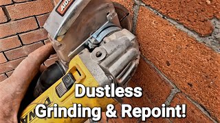Dustless Grinding & Repoint Brickwork grind & point / rake out fill in