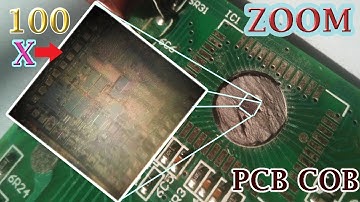 #Chip_on_board #pcb  Chip on board (COB) 100x zoom PCB board