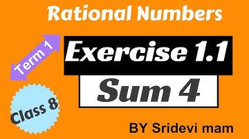 TN samacheer class 8 term 1 chapter 1 ( Rational Numbers ) exercise 1.1 sum 4 8th maths tamil