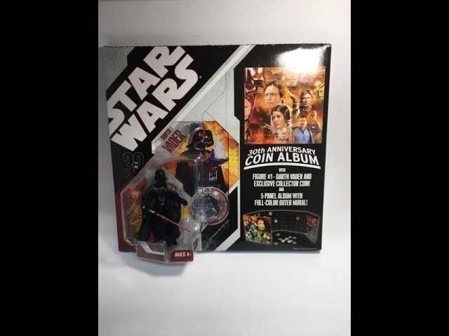 HASBRO Star Wars 30TH anniversary coin album Darth Vader New /& Boxed