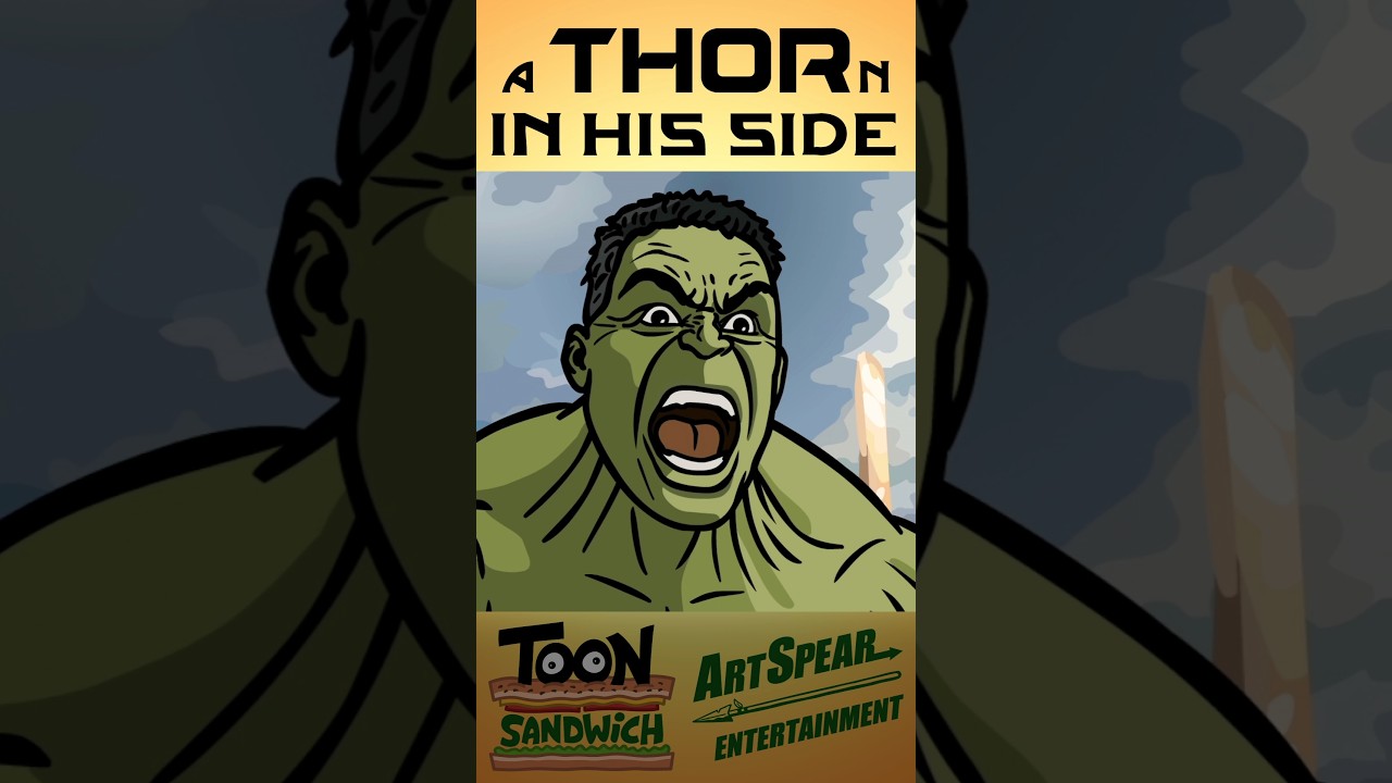 Тор пинает Халка под зад — TOON SANDWICH 