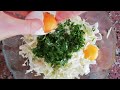 Капуста и 2 яйца Простая еда с капустой Звуки Кухни