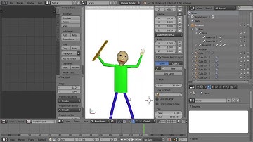 Making Baldi Do Poses In Blender