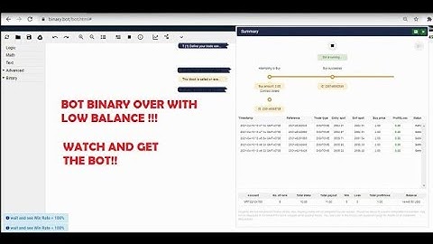 BINARY BOT NO LOSS l NO MARTINGALE l OVER BOT l FREE DOWNLOAD l BINARY BOT LOW BALANCE