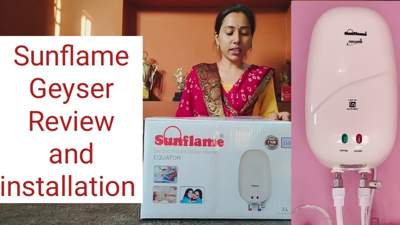 Sunflame instant water heater l How to install geyser. #sunflame - YouTube