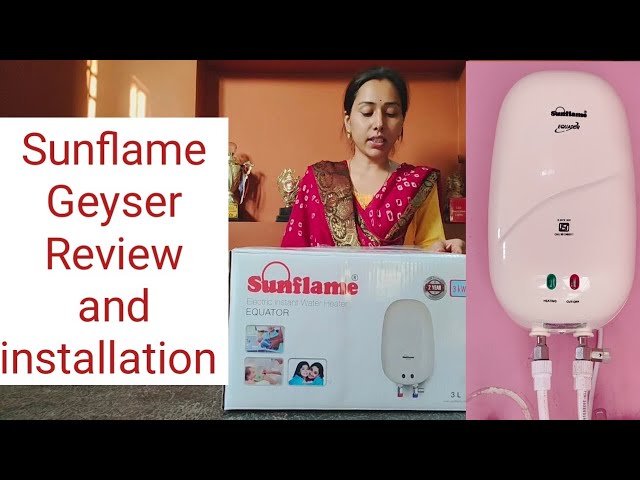 Sunflame instant water heater l How to install geyser. #sunflame - YouTube