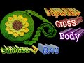 How to Crochet Cross Round Bag Sunflower | Crochet Bag with zipper Tutorial | Part 2