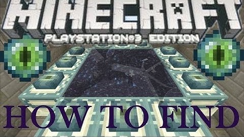 Minecraft ( Wii U / PS3 / XBOX ) - How To Find and Activate The End Portal - Playstation 3 Tutorial