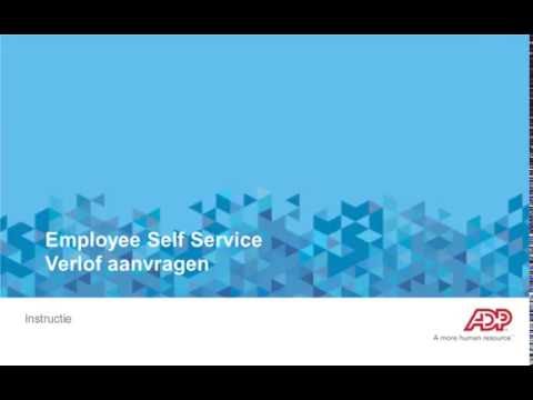 ADP Perman: Verlof aanvragen met Employee Self Service (ESS)