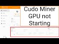 Cudo miner gpu not starting, cudo miner not using gpu, cudo miner gpu error, enable GPU on CUDO mine