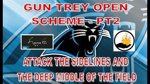 Madden 18 THIS PLAY HAS THE BEST POST ROUTE IN THE GAME -  GUN TREY OPEN - Y CORNER