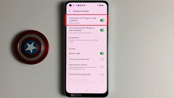 Swipe down with 3 fingers to take screenshot on OPPO Reno7 Z 5G Android 11 ColorOS V12