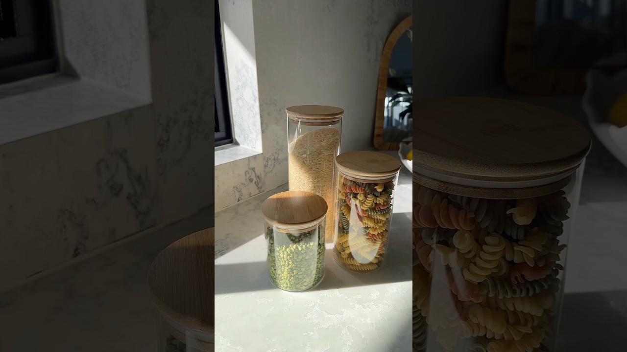 Bamboo Jar Restock | Calm Pantry Aesthetic 