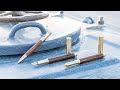 A kickstarter project we love 1937 writing tools crafted from wwii battleship decking