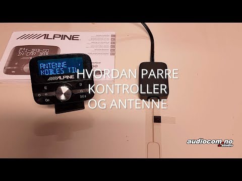 Hvordan parre en Alpine EZI DAB GO kontroller med antennen