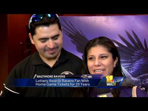 Video: Maryland Lottery winner gets Ravens tickets for decades