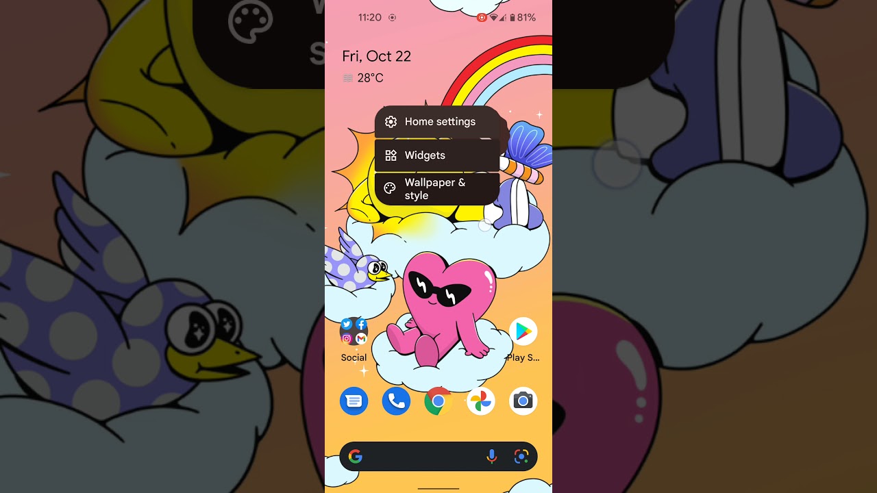 How to Change Lock Screen Wallpaper on Android 12 Home Screen YouTube