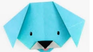 Origami _dog_easy#activitiey for letter Dطريقه عمل كلب من الاوريغامي #كلب من طي الورق