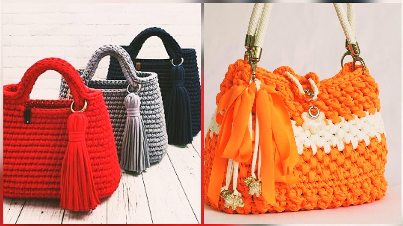 Traditional And Latest Crochet Handbags Designs Ideas for Girls & Women