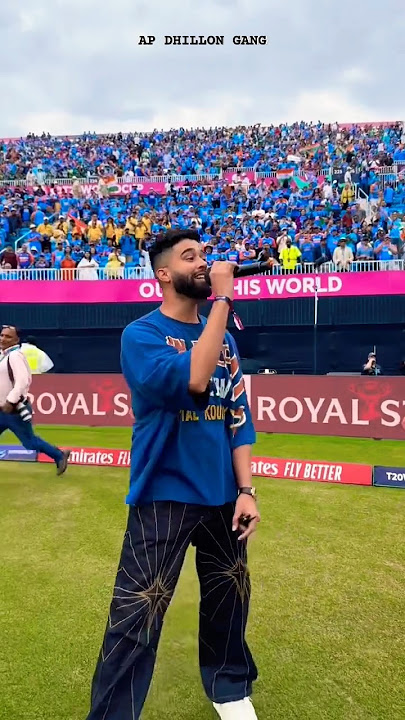 T20 WORLD CUP - AP DHILLON IN Ind vs Pak Match USA #apdillon #cricket