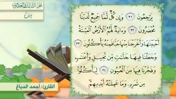 آية٣٥سورة يس مكرر القارئ أحمد الدباغ
