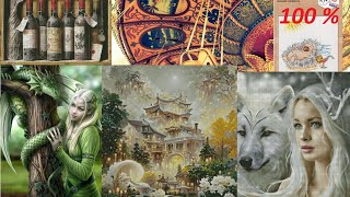 картинка: Карусель МНОГОЦВЕТКИ Круг 63)) Готовая работа Кларт / Химера / Вышивка