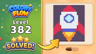 Colony Flow! - Level 382 Walkthrough 🧩 | Solution & Gameplay (ABI GAMES) 🐜