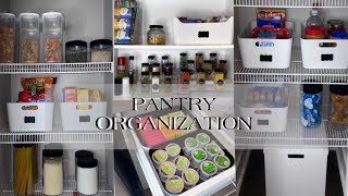 SMALL PANTRY ORGANIZATION | DECLUTTER WITH ME *time lapsed*