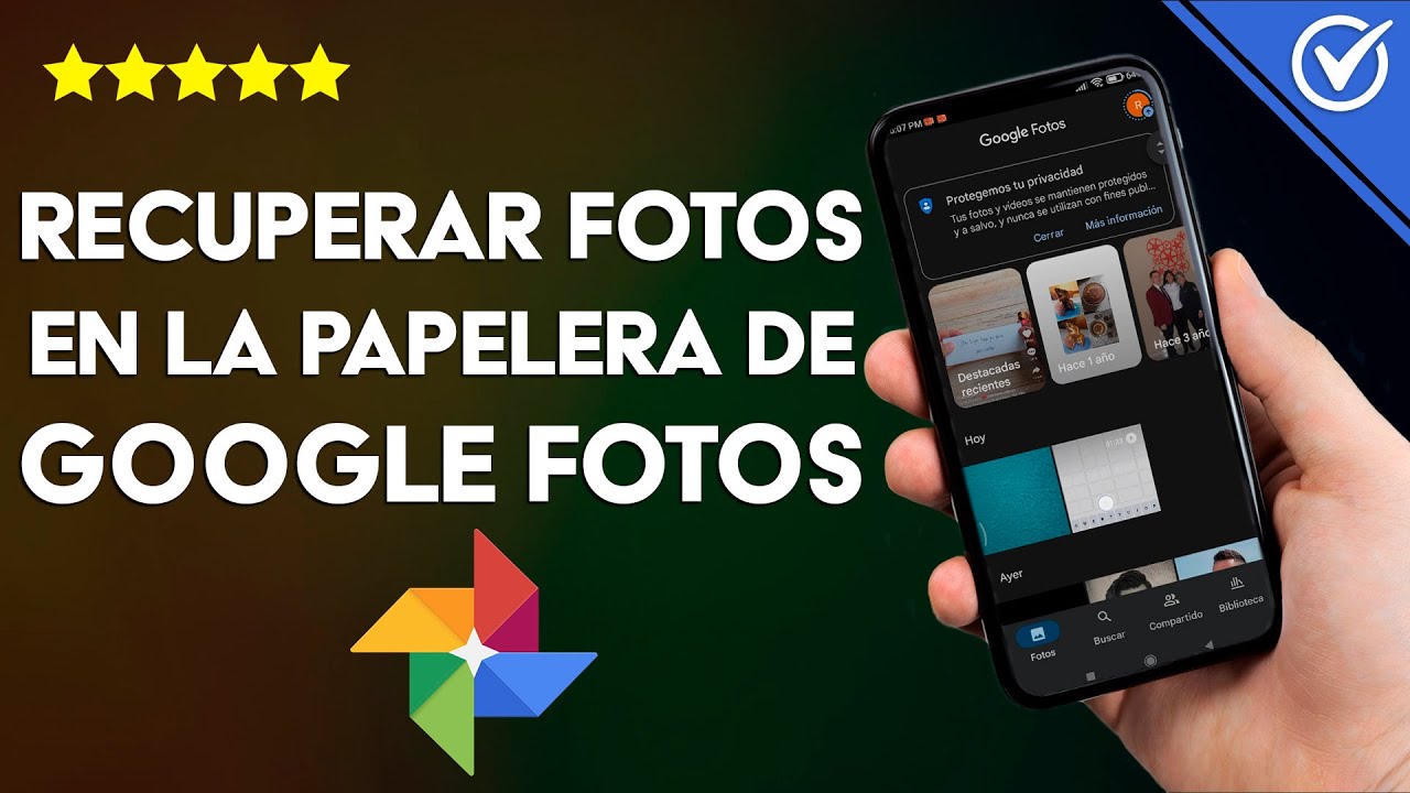 Cómo recuperar fotos guardadas en la papelera de GOOGLE FOTOS de forma ...