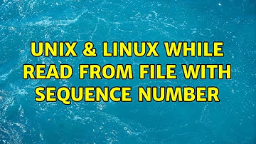 Unix & Linux: While read from file with sequence number (2 Solutions!!)