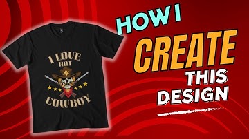 How I Create this Design for Redbubble using Canva | T-Shirt Design with Canva #redbubble #canva