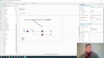 Conveyor line with assembly workers in AnyLogic