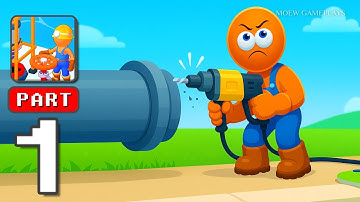 Oil Drill Company - Gameplay Walkthrough Part 1 - Upgrade to Gain More Strength (iOS, Android)