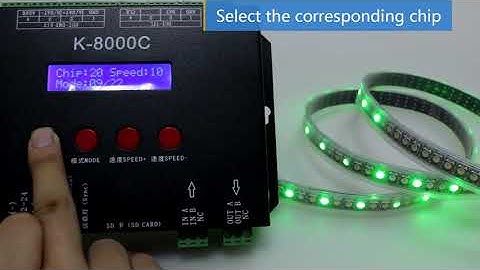 How to control K8000C with digital strip light.