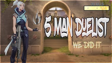 30KILLS WITH 5 DUELISTS COMP IN RANKED VALORANT