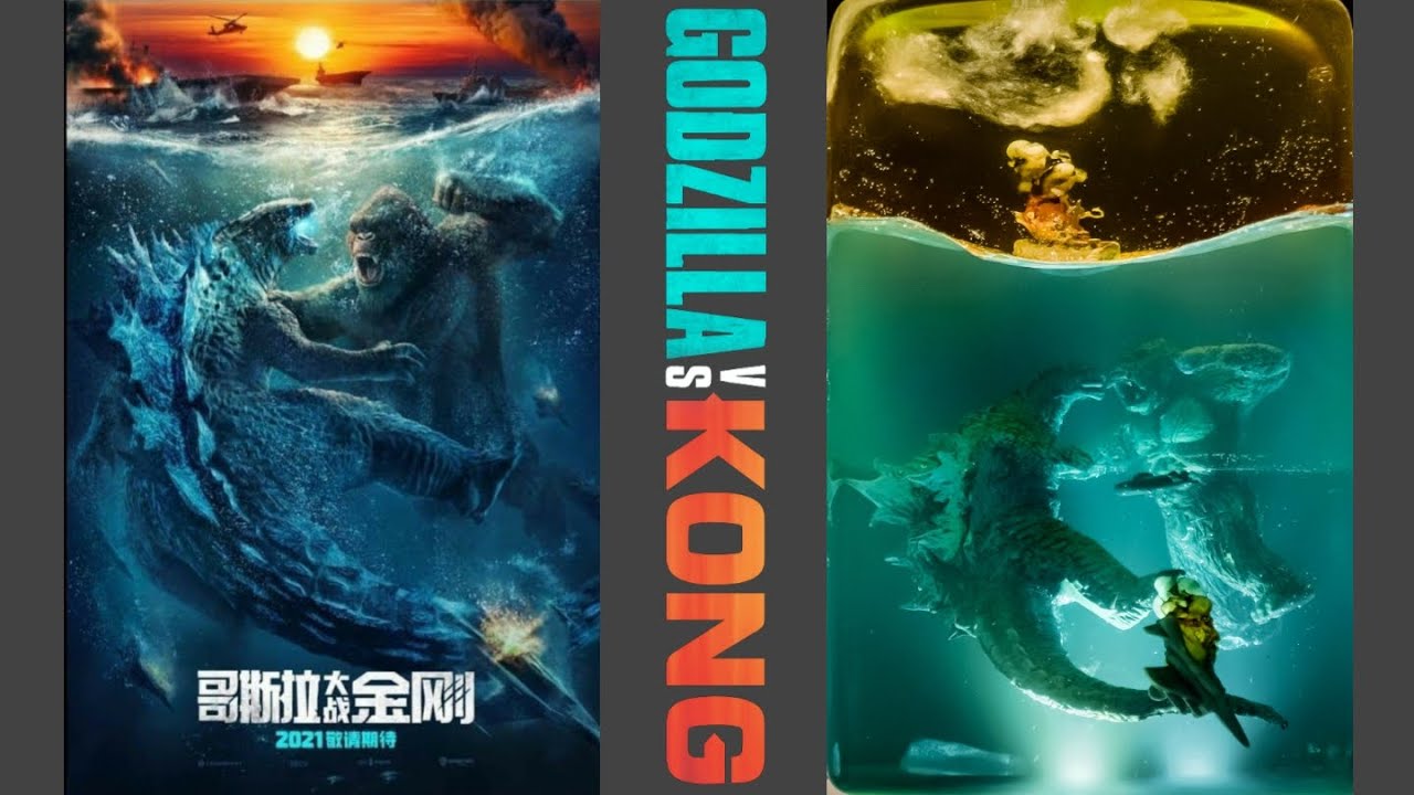 DIY . Godzilla vs Kong Underwater battle [ thalassophobia/polymer clay/resin art]