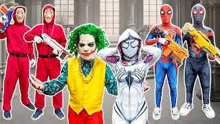What If 10 SPIDER-MAN in 1 HOUSE ??? || Rescue SPIDER-GIRL From Bad Guys ?? ( Mansion Battle )