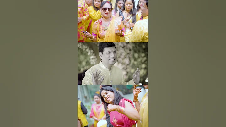 "A splash of happiness - the Haldi ceremony!" #haldiceremony | #gayatristudios New music video