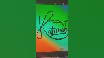 KATRINA name signature on procreate comment your names #procreate #art #calligraphy #shortsvideo