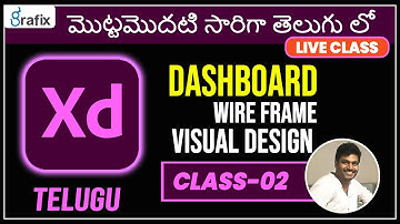 Adobe Xd Dashboard design in Wireframe & Visual Design Class-2 | ui/ux tutorials for Beginners