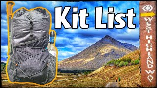 West Highland Way Kit List - Packing Tips