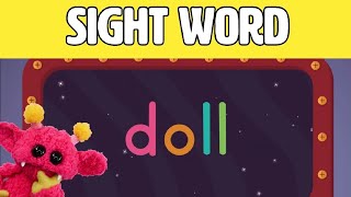 DOLL - Let's Learn the Sight Word DOLL with Hubble the Alien! | Nimalz Kidz! Songs and Fun!