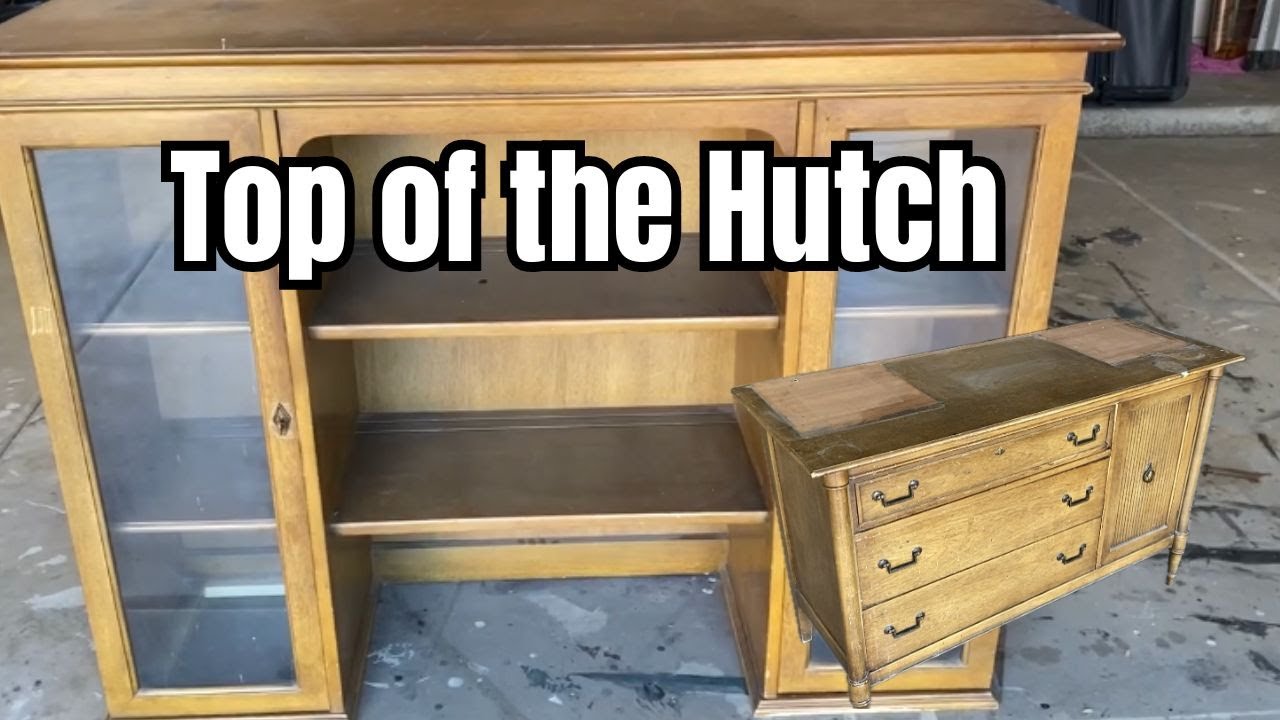 Transforming the Top of An Old Hutch Into A Stand Alone Display